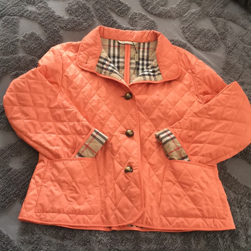 Rare Burberry tangerine jacket! Size L